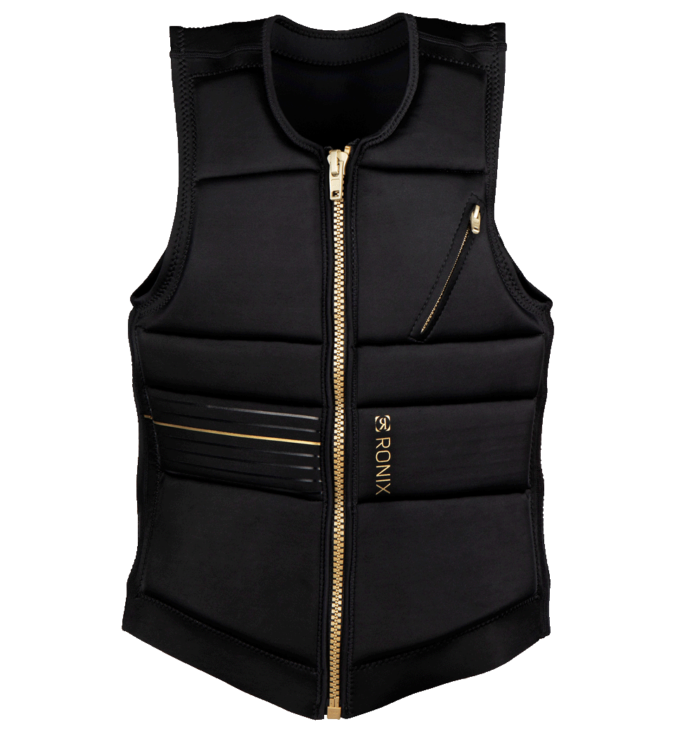 Bamboo Neoprene Vest-Women's-Black, Chlorine Resistant