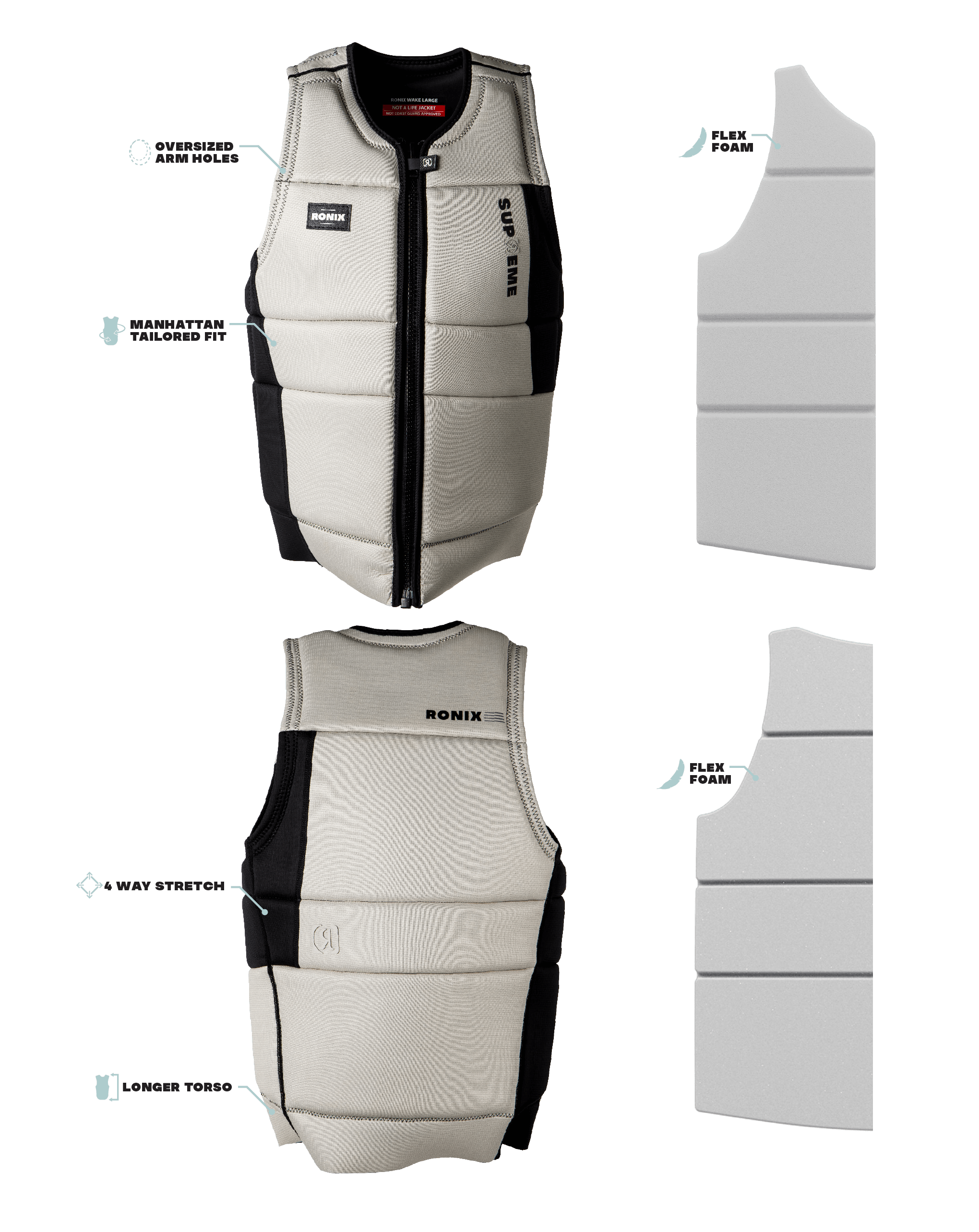 Ronix Vest | SUPREME - IMPACT VEST | Ronix Wakeboards