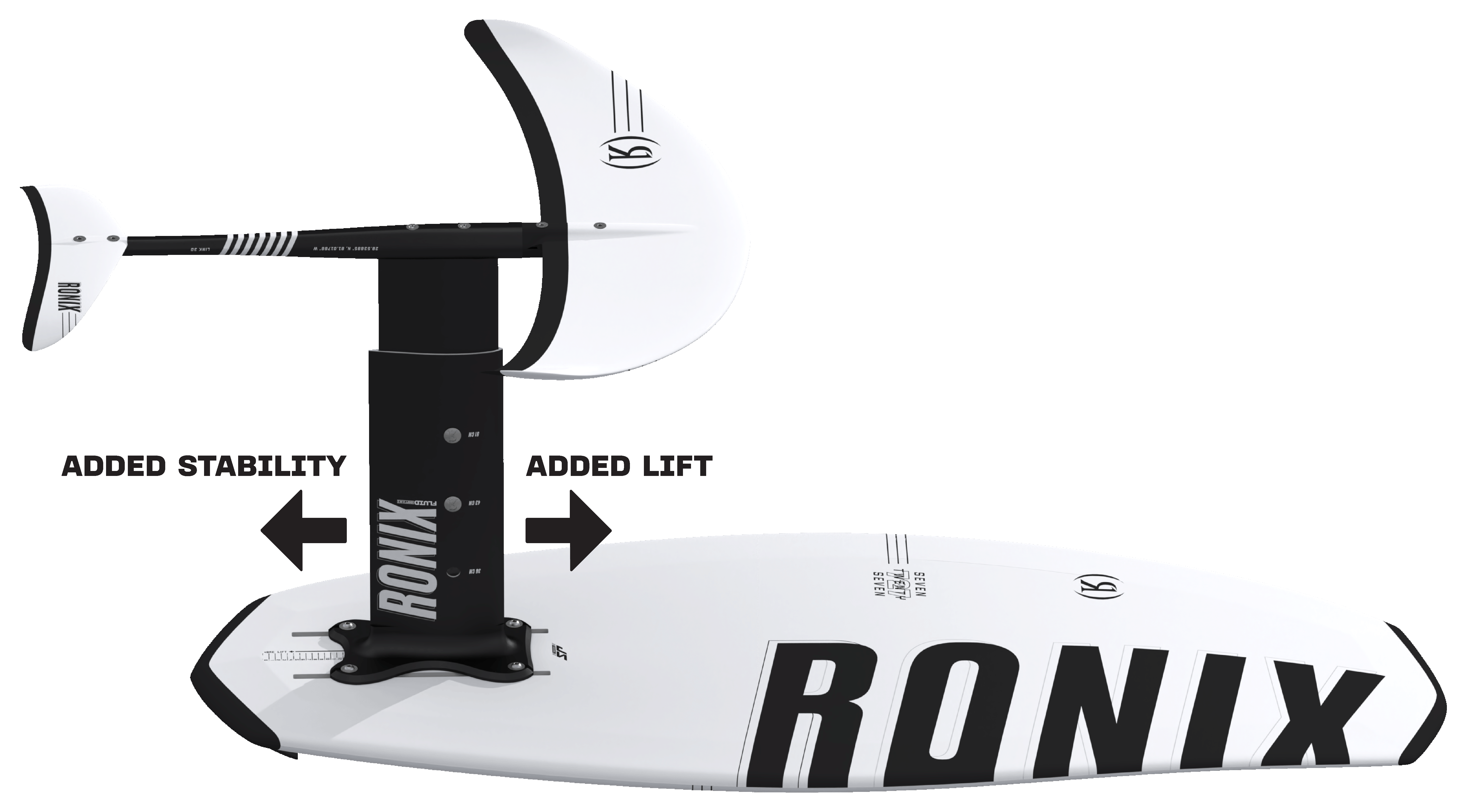 RONIX COMPLETE FOIL KIT FOR ADJUSTABLE MAST HARDWARE WITH CASE