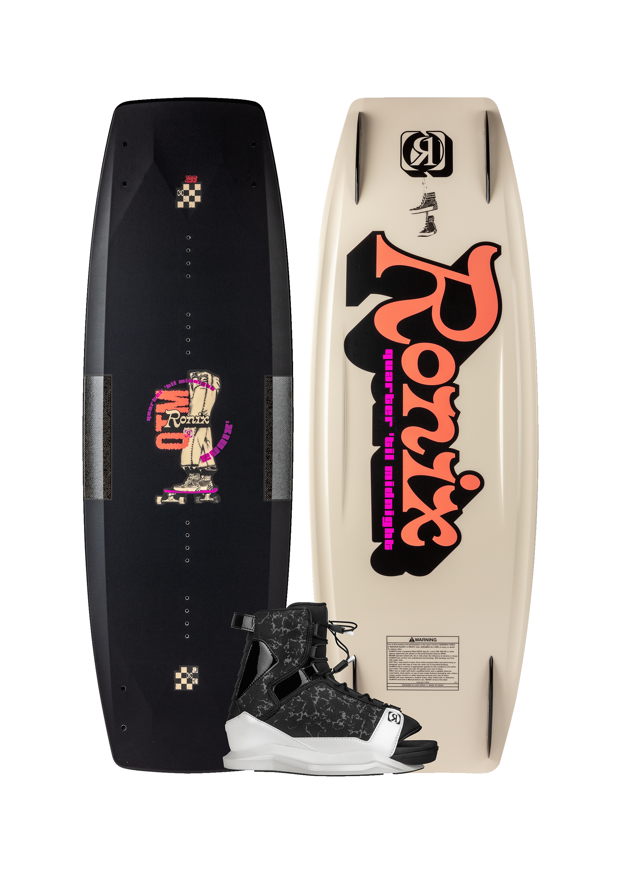 Ronix Quarter Till Midnight Wakeboard Package Ronix Quarter Till Midnight Wakeboard Package