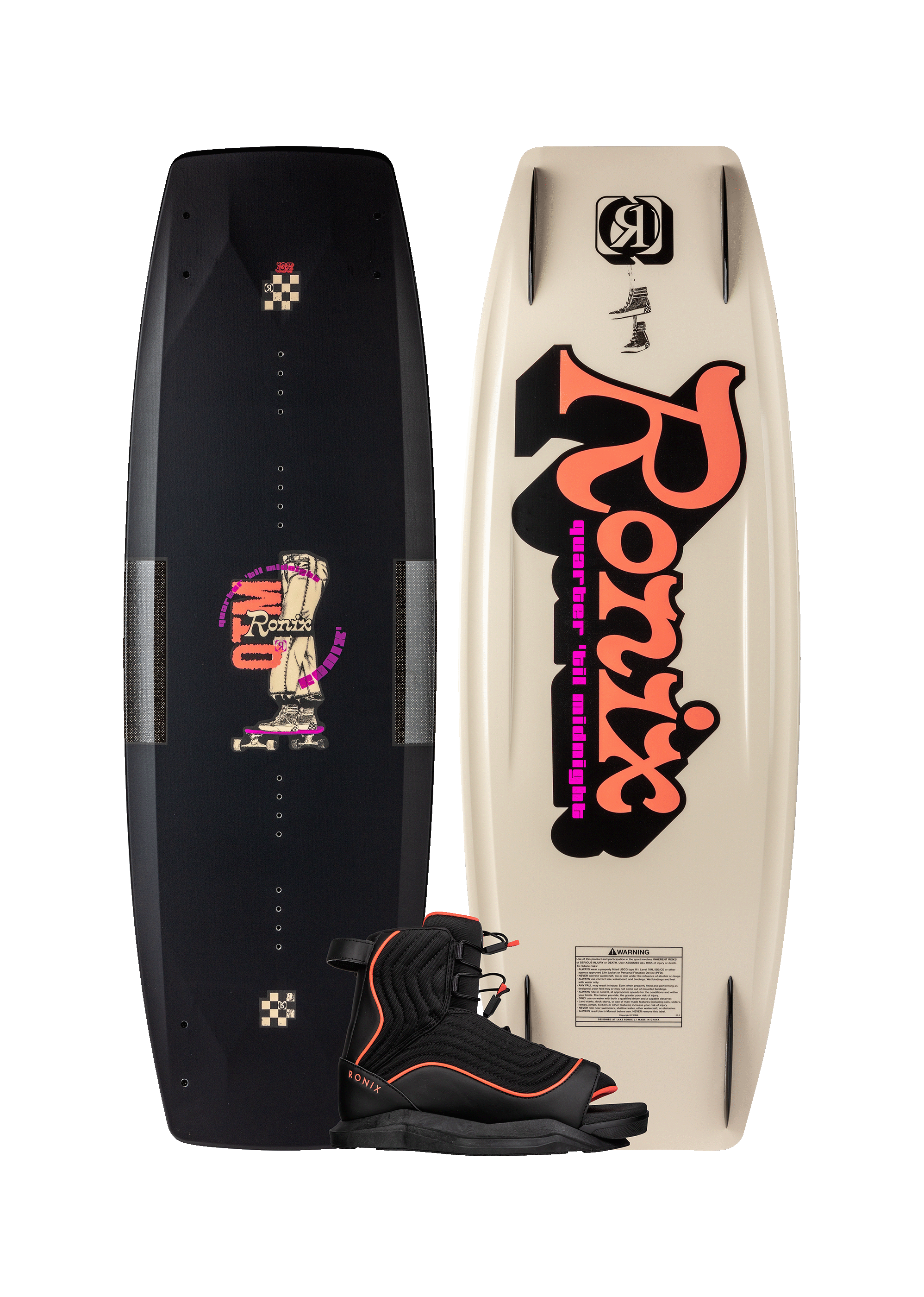 Ronix Quarter Till Midnight Wakeboard Package