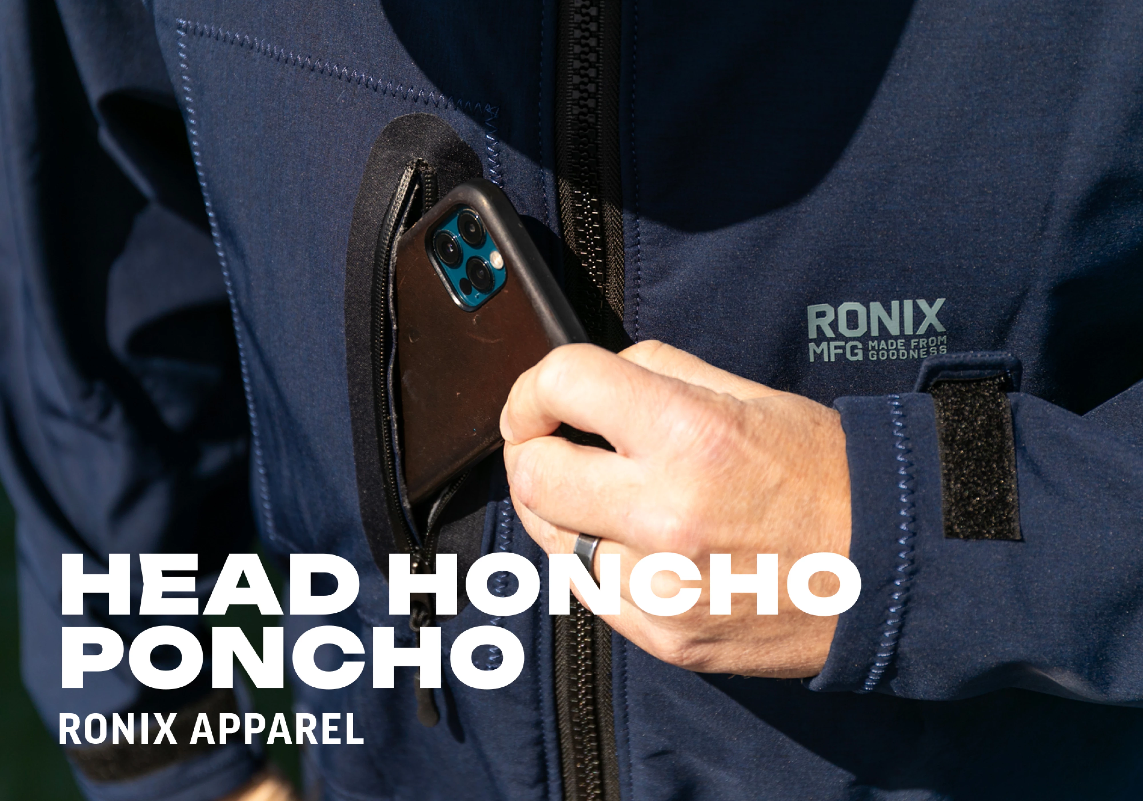 HEAD HONCHO    PONCHO  RONIX APPAREL