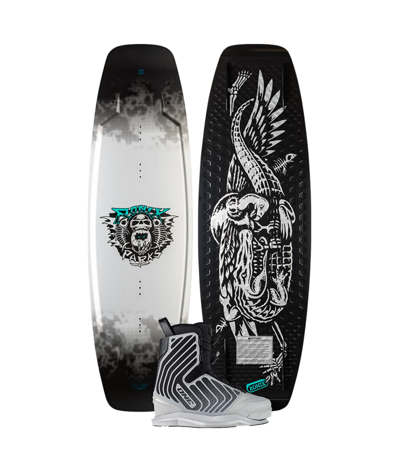 RONIX WAKE PACKAGES PARKS W - ONE SILVER REFLECTIVE