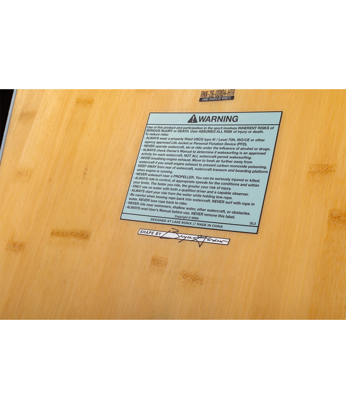 RONIX WAKESURF ALOHA LONGBOARD MARSHMELLOW - 2026 - INSETS 6