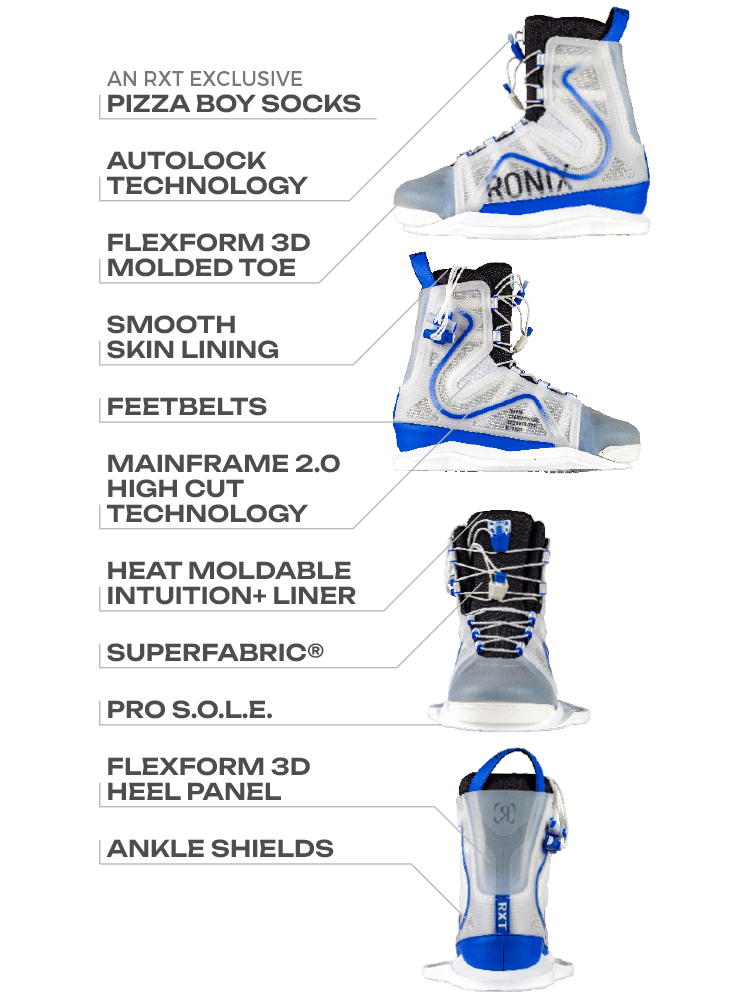 RONIX RXTブーツ US8サイズ Ronix Boots | RXT Boots - Intuition+ | Ronix Wake