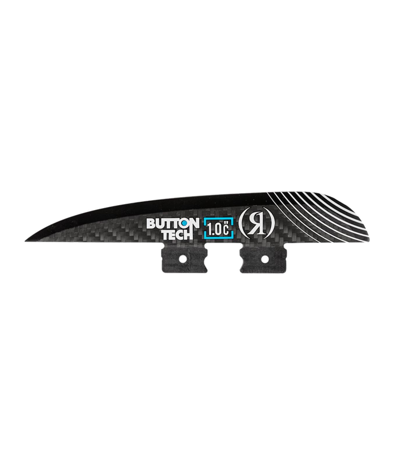 RONIX WAKESURF FINS BUTTON BLUEPRINT CARBON 1 CENTER SIDE A