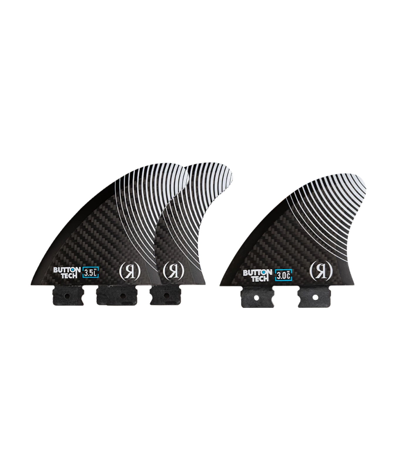 RONIX WAKESURF FINS BUTTON BLUEPRINT CARBON CENTER 3.0 SIDE 1 copy 2