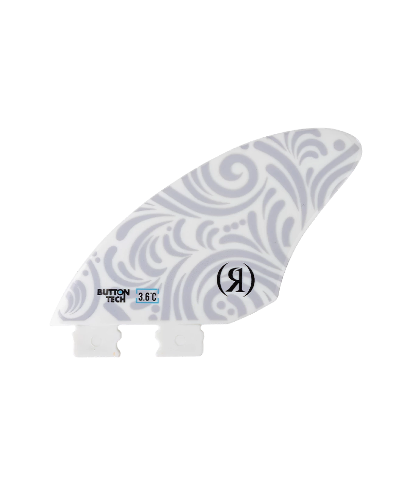 RONIX WAKESURF FINS BUTTON ALOHA FIBERGLASS 3.6 IN. SIDE A