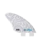 RONIX WAKESURF FINS BUTTON ALOHA FIBERGLASS 3.6 IN. SIDE B