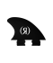 RONIX WAKESURF FINS BUTTON FIBERGLASS ALFRED 2.3 IN. SIDE B