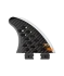 RONIX WAKESURF FINS BUTTON  CHEESE GRATER CARBON 3.5 B SIDE 2