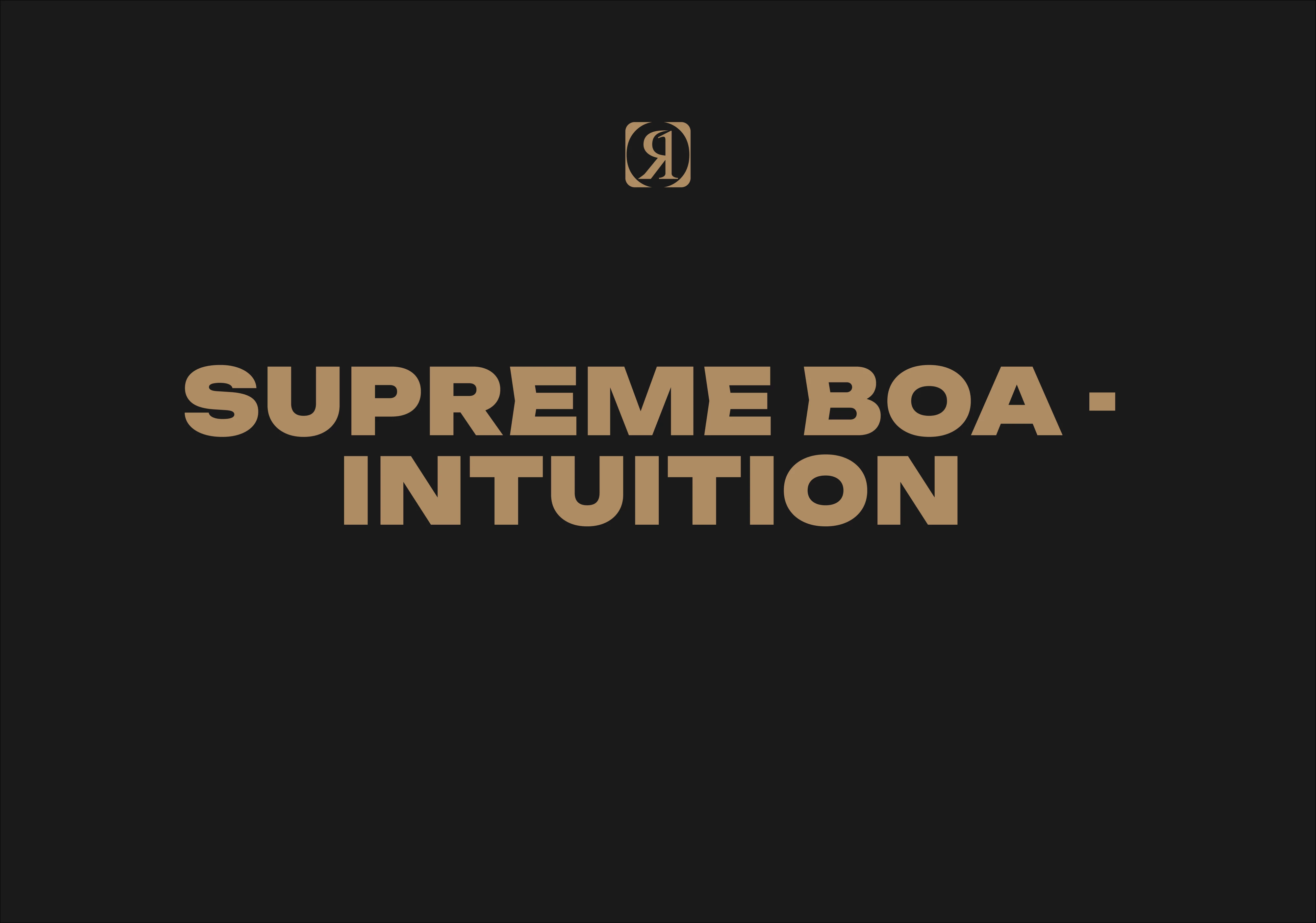 Supreme BOA - Intuition