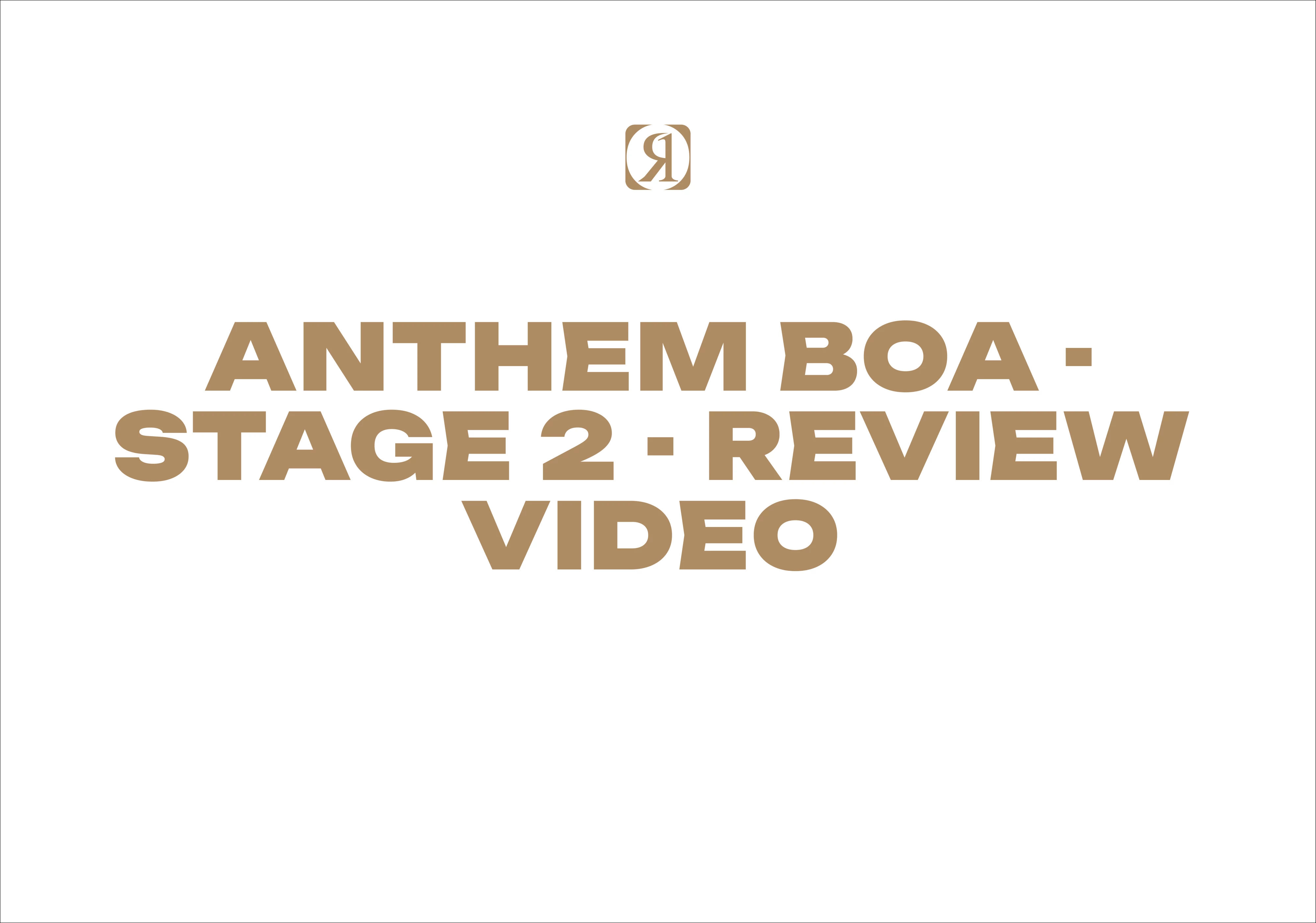 Anthem Boa - Stage 2 - Review Video