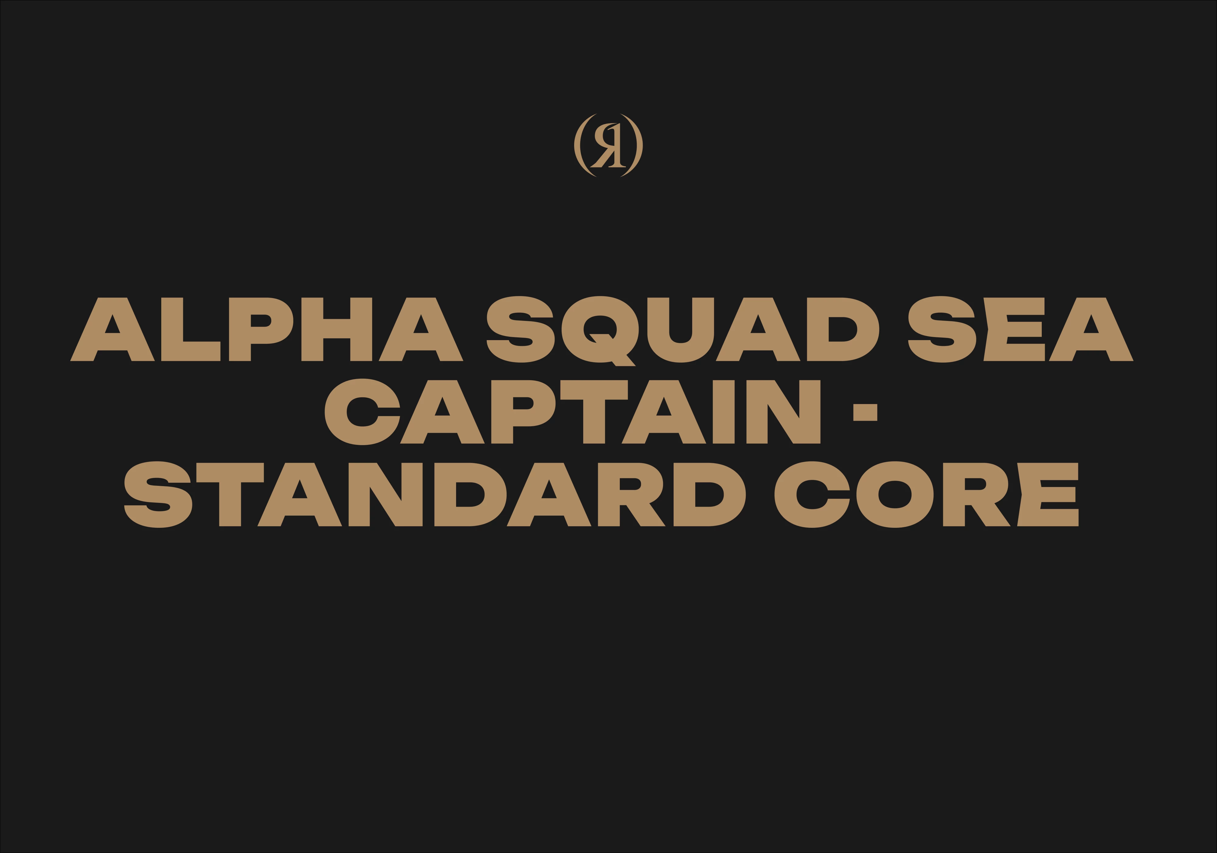 Alpha Squad Sea Captain - Standard Core 