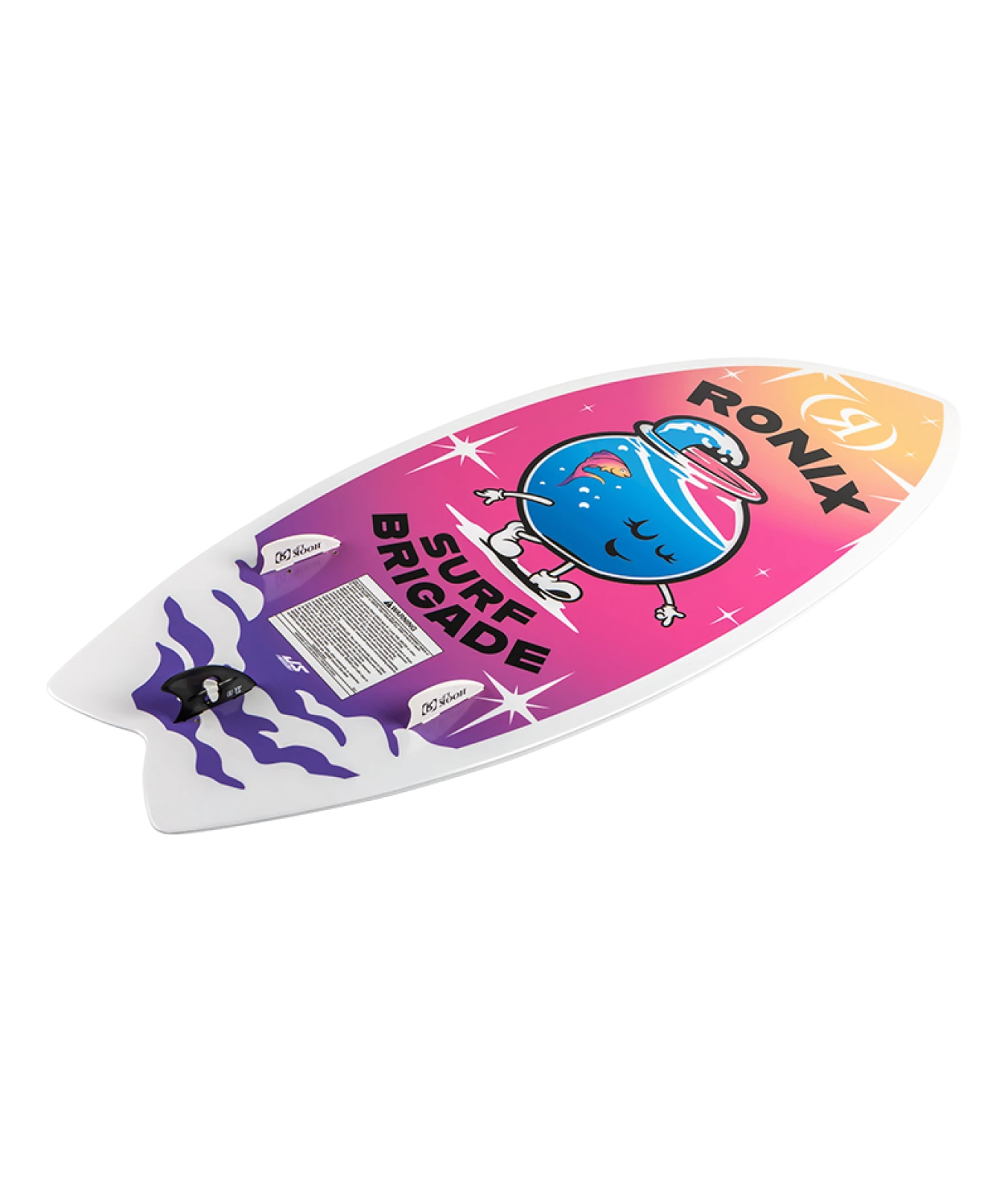 2025 RONIX WAKESURFER SONIC GIRL'S FISH BASE ANGLE 2