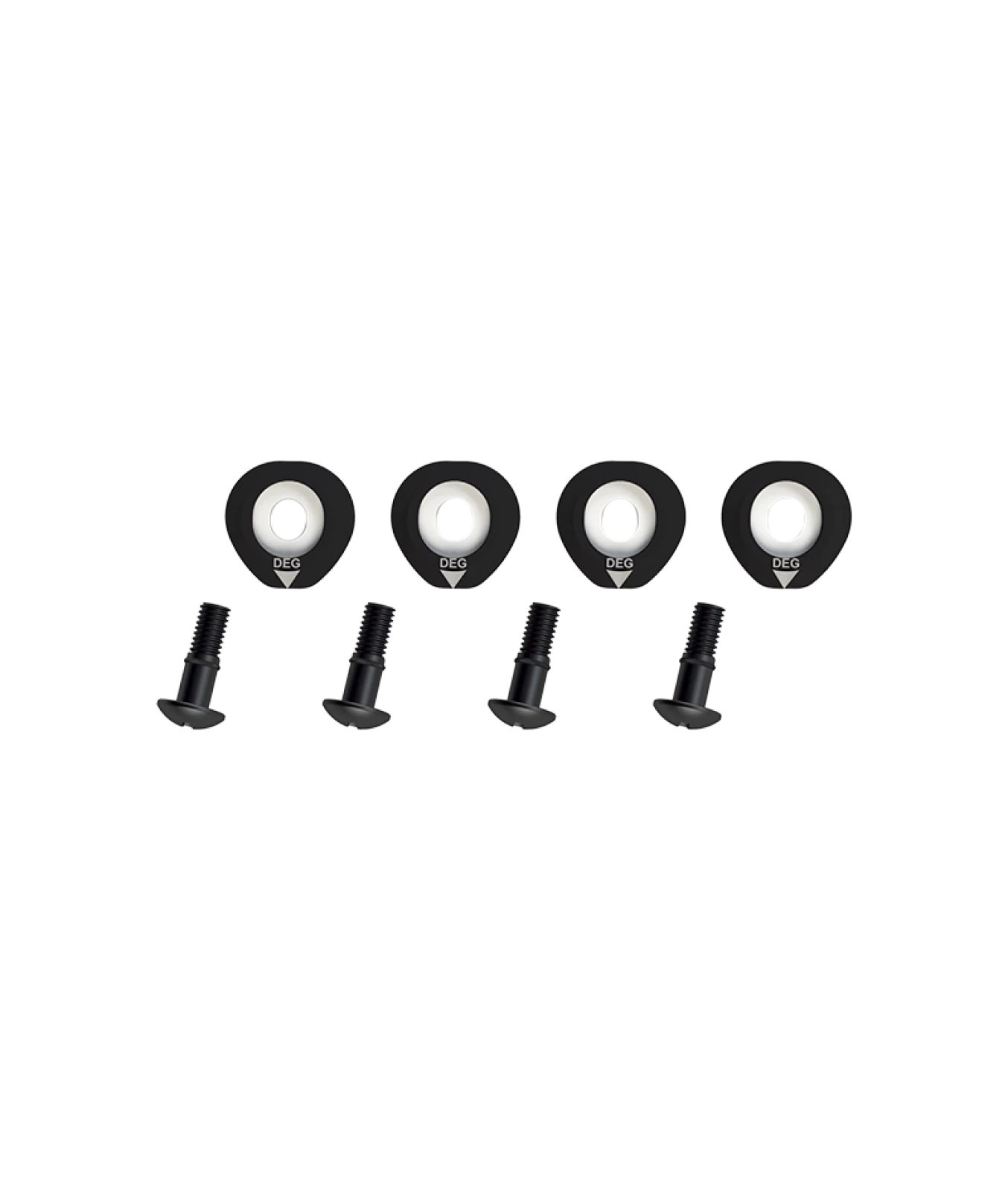 2021 RONIX M6 BASELESS BOOT HARDWARE- SET OF 4 - BLACK TOP 2