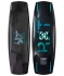 Ronix RXT wakeboard graphic, top and base shot of the bottom of board, showing color gradient RXT with veil material, white Ronix icon