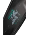 Ronix RXT wakeboard graphic, top inset shot of the top of board, showing color gradient Ronix with veil material, motion blurred hummingbirds