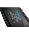 Ronix RXT wakeboard graphic, top inset shot of the top of board, showing color gradient Ronix with veil material, motion blurred hummingbirds