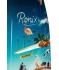 Ronix Supreme wakeboard graphic, showing flamingo standing on a light, a fish market sign, oranges, a pelican, a Disney tram, Ronix spelt out in sky writing by a plane