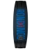 Base image of Ronix Men's Vault wakeboard, black board with blue lettering. Image shows large Ronix text, with Ronix logos.