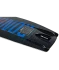 Base inset image of Ronix Men's Vault wakeboard, black board with blue letters