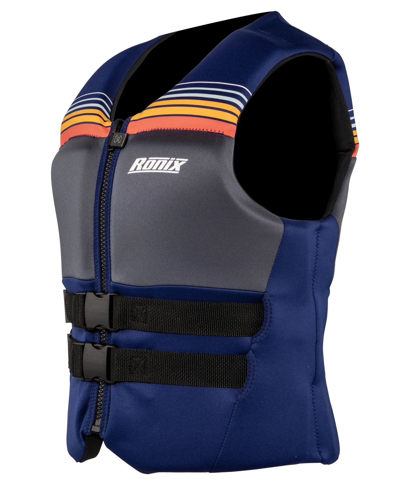 RONIX-WAKE-COAST-GUARD-APPROVED-LIFE-VEST-REALM-STANDARD-FIT-L70-SPINNING-FRONT-LEFT