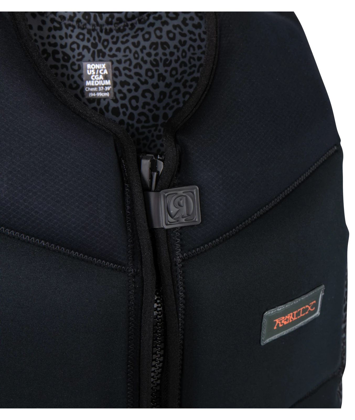 RONIX-WAKE-WOMENS-COAST-GUARD-APPROVED-LIFE-VEST-RISE-CAPELLA-4.0-L50-INSET-FRONT-ZIPPER-LOGO