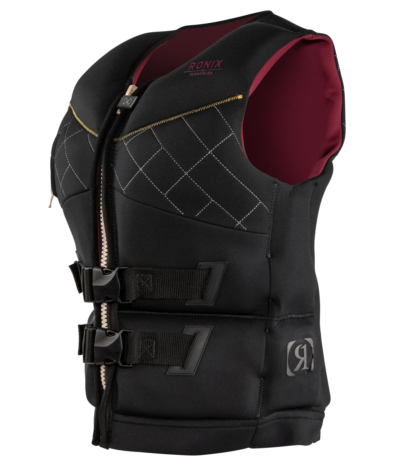 RONIX-WAKE-WOMENS-COAST-GUARD-APPROVED-LIFE-VEST-SUPERNOVA-CAPELLA-3.0-L70-SPINNING-FRONT-LEFT