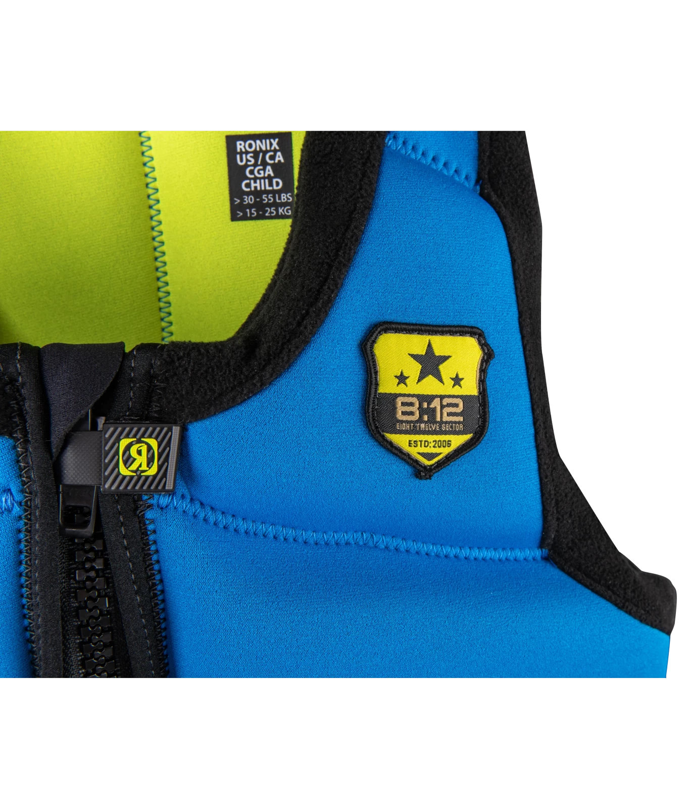 RONIX-LIFE-JACKET-TOP-GROM-CHILD-KIDS-CGA-2027-INSET-SHOULDER-STITCH