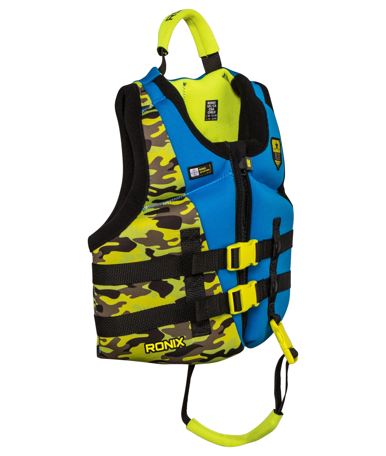 RONIX-LIFE-JACKET-TOP-GROM-CHILD-KIDS-CGA-2027-SPINNING-FRONT-RIGHT