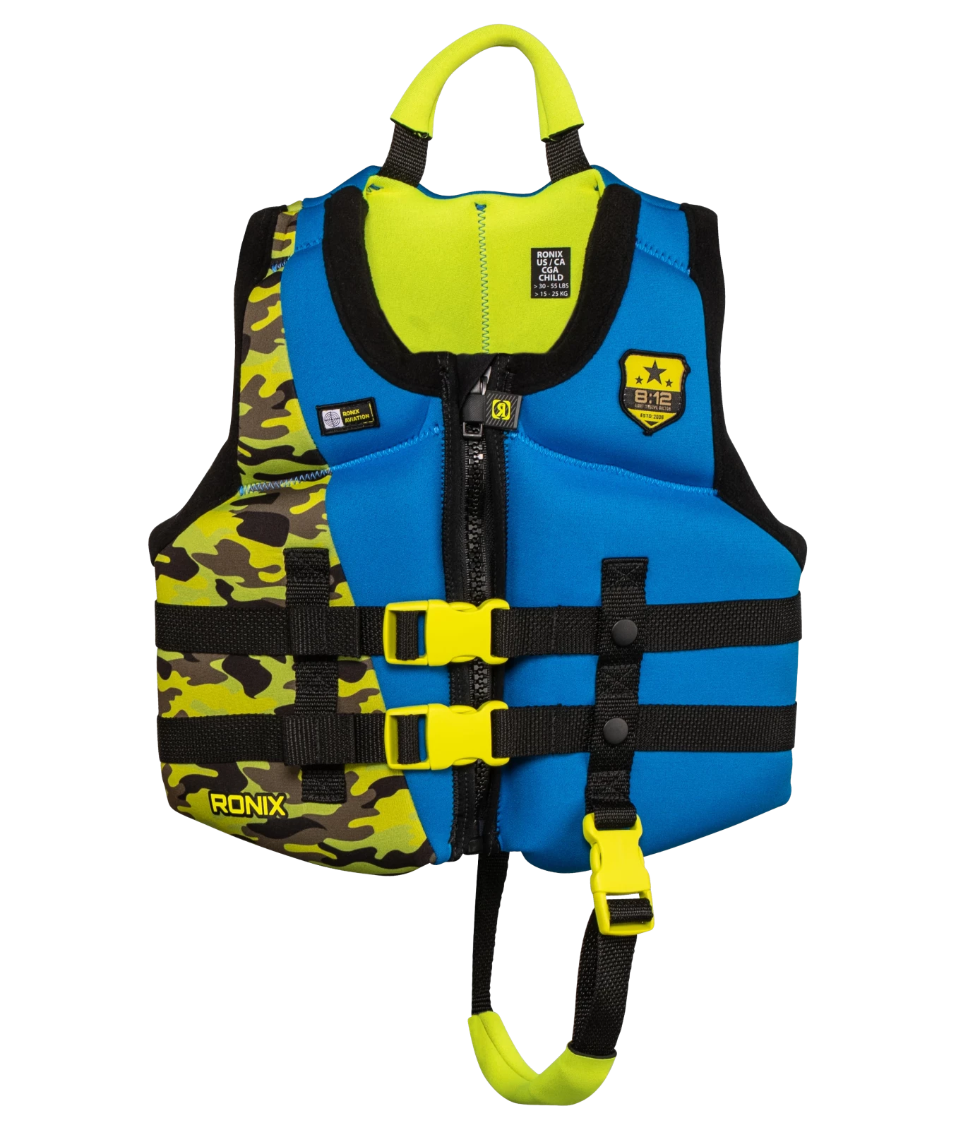 RONIX-LIFE-JACKET-TOP-GROM-CHILD-KIDS-CGA-2027-SPINNING-FRONT