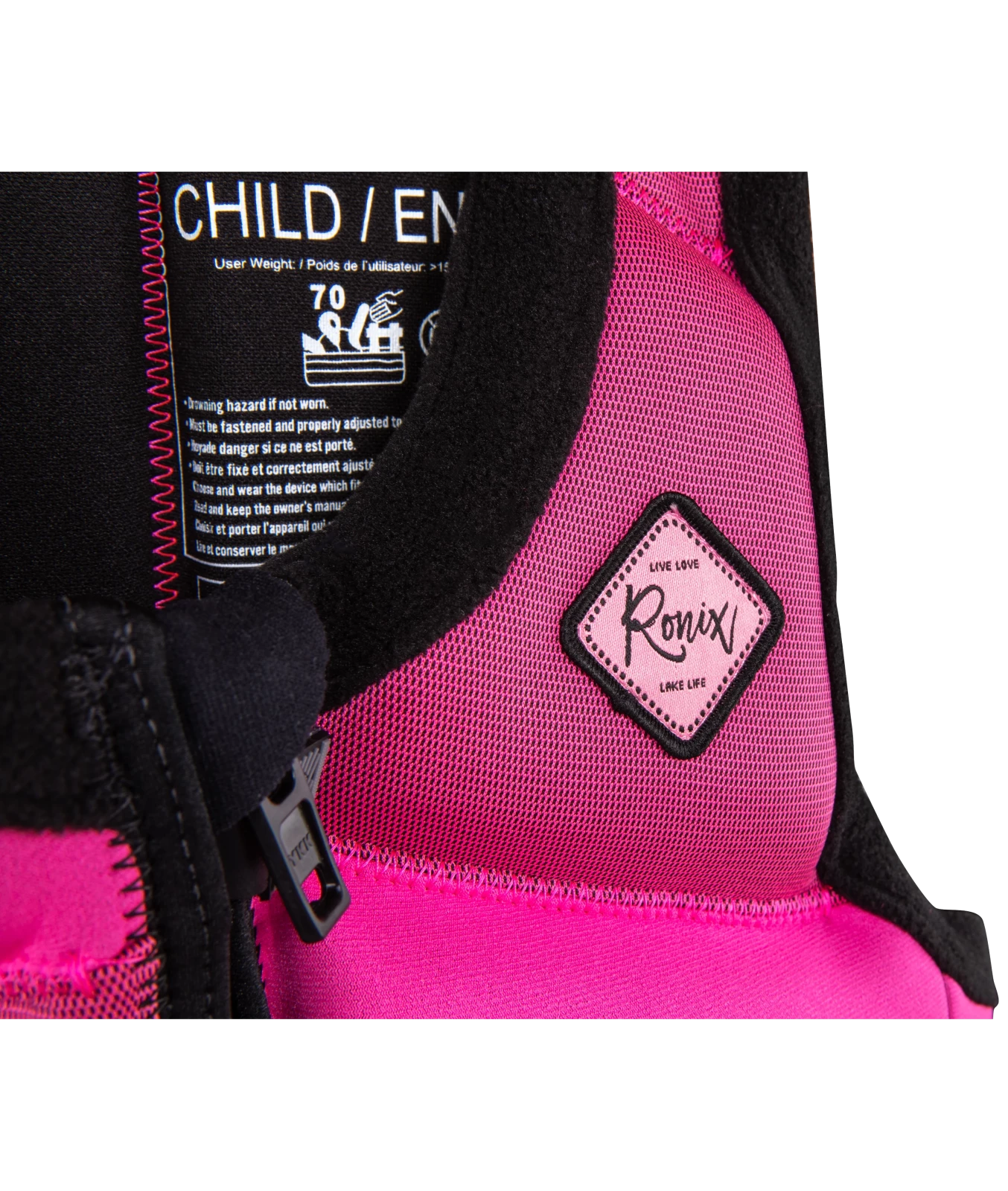 RONIX-LIFE-JACKET-AUGUST-CHILD-KIDS-CGA-2027-INSET-SHOULDER-STITCH