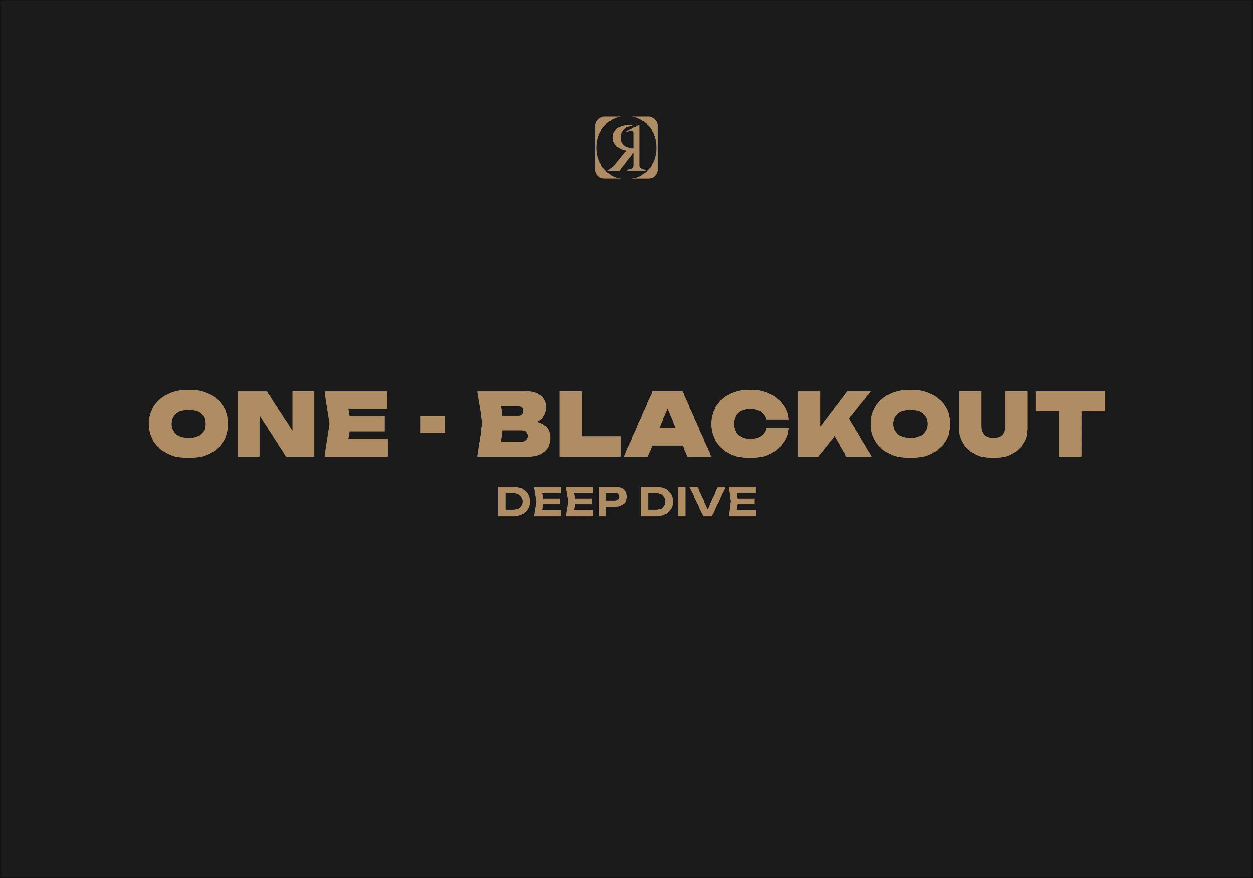 RONIX_ONE BLACKOUT DEEP DIVE