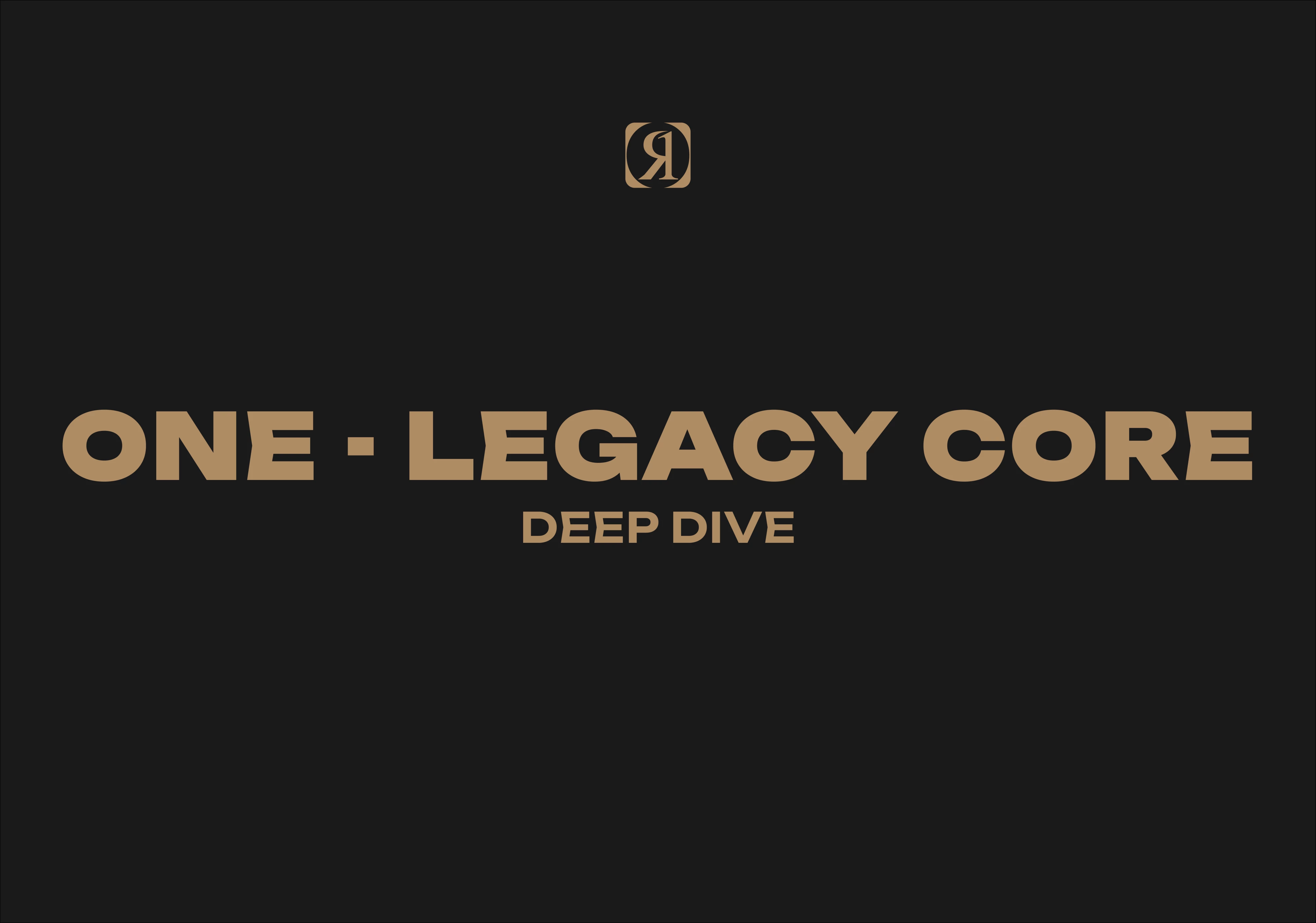 RONIX_ONE LEGACY DEEP DIVE